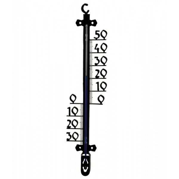 Termometr zewnętrzny 48 cm, czarny